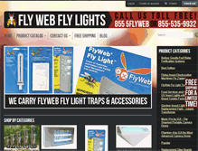 Tablet Screenshot of flywebflylights.com